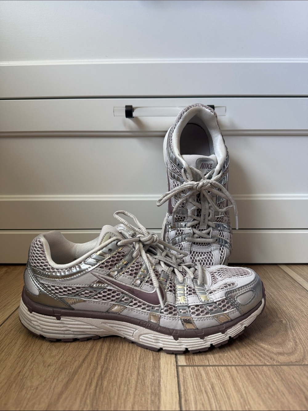 Women’s P-6000 Platinum Violet and Grey Tennis Shoes | NIKE
